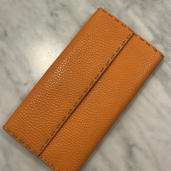 FENDI Selleria Leather Continental Wallet - Picture 10 of 12